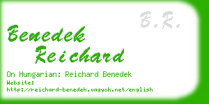 benedek reichard business card